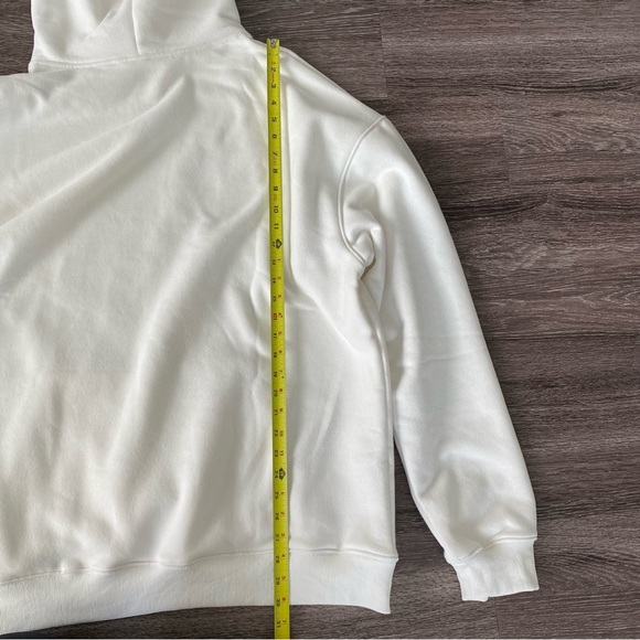 AWDM | Always Dominate Gym Club Off White Cream Oversized Athleisure Hoodie XL - Picture 6 of 8
